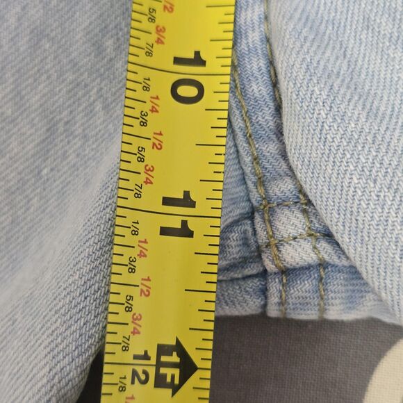 Levis Low Pro Straight Jeans Womens 29 Light Wash Ripped Distressed Cotton - Picture 16 of 16